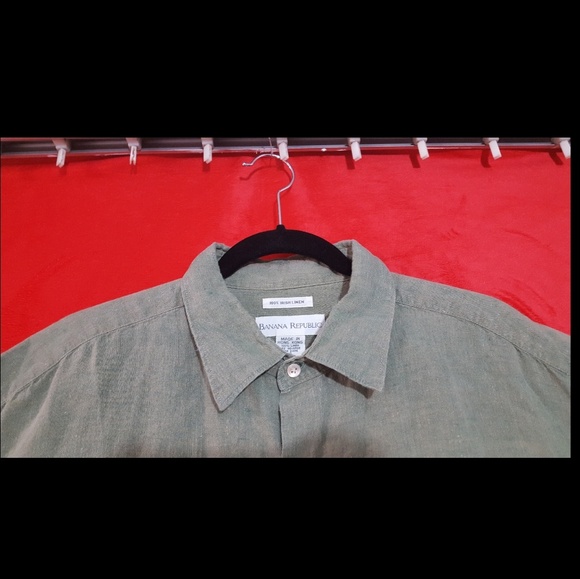 *SOLD*Banana Republic Irish Linen Long Sleeve Butt - Picture 3 of 5